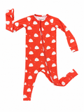 Cutie bao-by xiao long bao soup dumpling long sleeve two way zip modal onesie romper pajama for babies and toddlers