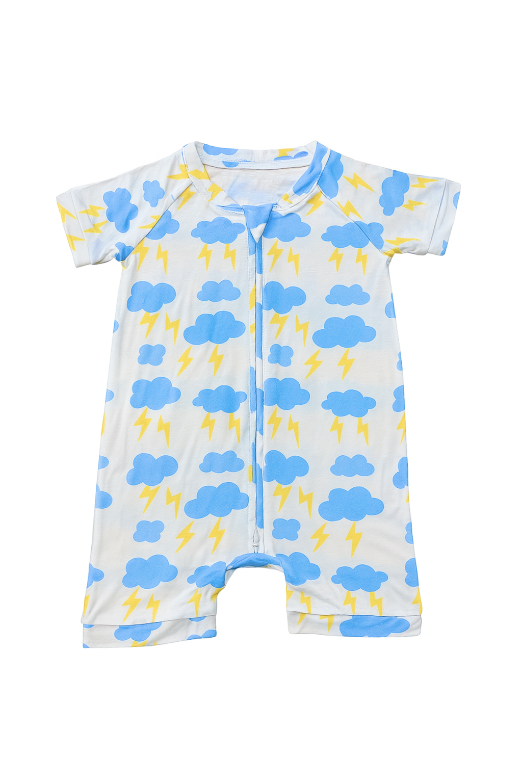 Gentle Thunder Premium Bamboo Short Sleeve Zip Up Onesie