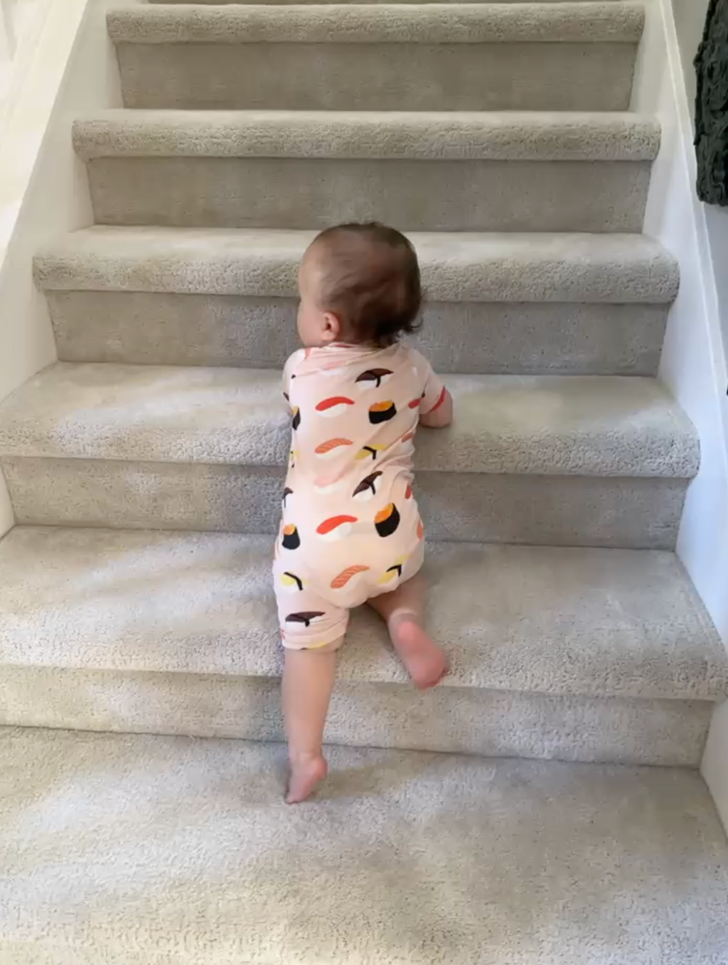 Sushi Lover Premium Bamboo Short Sleeve Zip Up Onesie