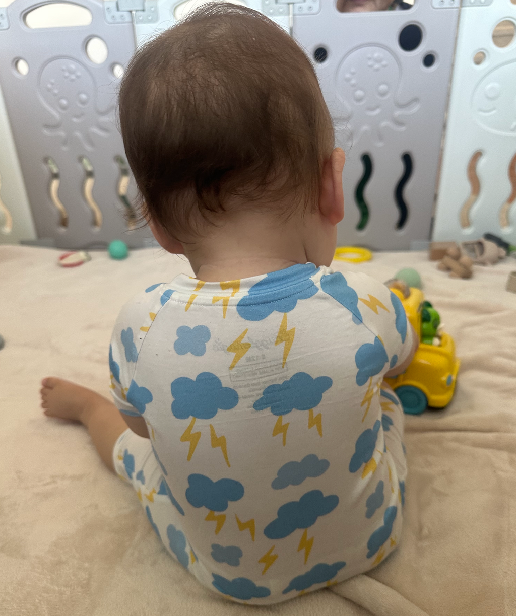 Gentle Thunder Premium Bamboo Short Sleeve Zip Up Onesie