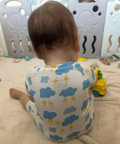 Gentle Thunder Premium Bamboo Short Sleeve Zip Up Onesie